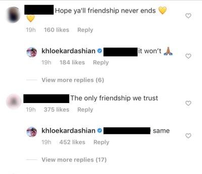 khloe kardashian seemingly shades jordyn woods in the comments section of her recent instagram post ahead of the 'kuwtk' cheating scandal episode