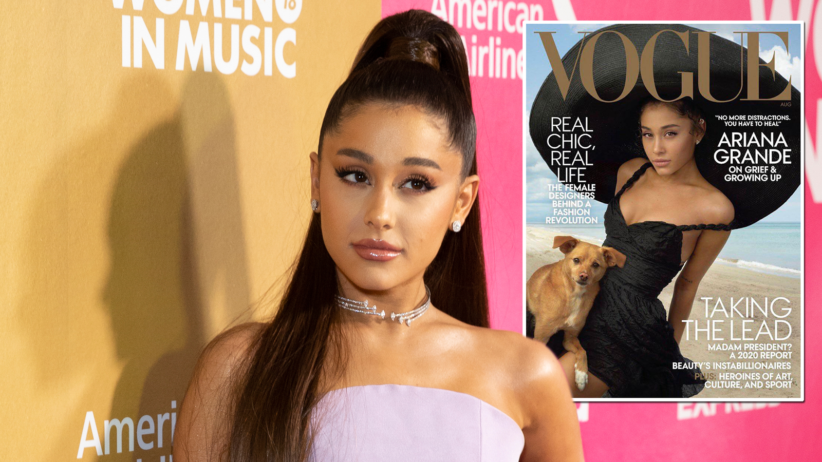 1600px x 900px - Ariana Grande Attacked for Looking Too Tan on 'Vogue' Cover