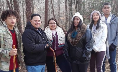 Chantel Everett's Family Goes Hiking