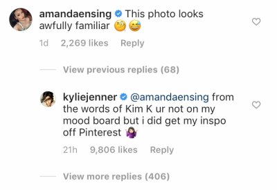 kylie jenner replied to influencer who accused kylie of copying her