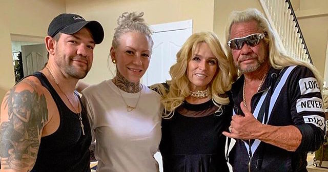 Leland and Jamie P. Chapman Pose with Beth and Duane Chapman