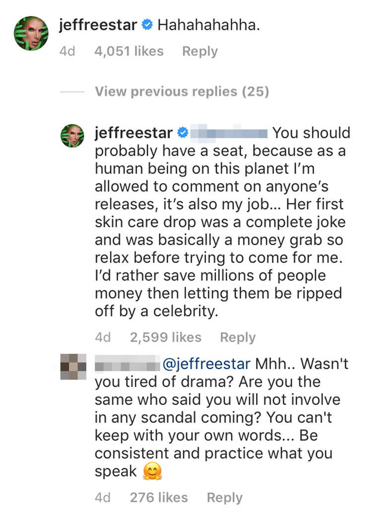 Jeffree Star Shades Kylie Jenner In Epic Instagram Comment