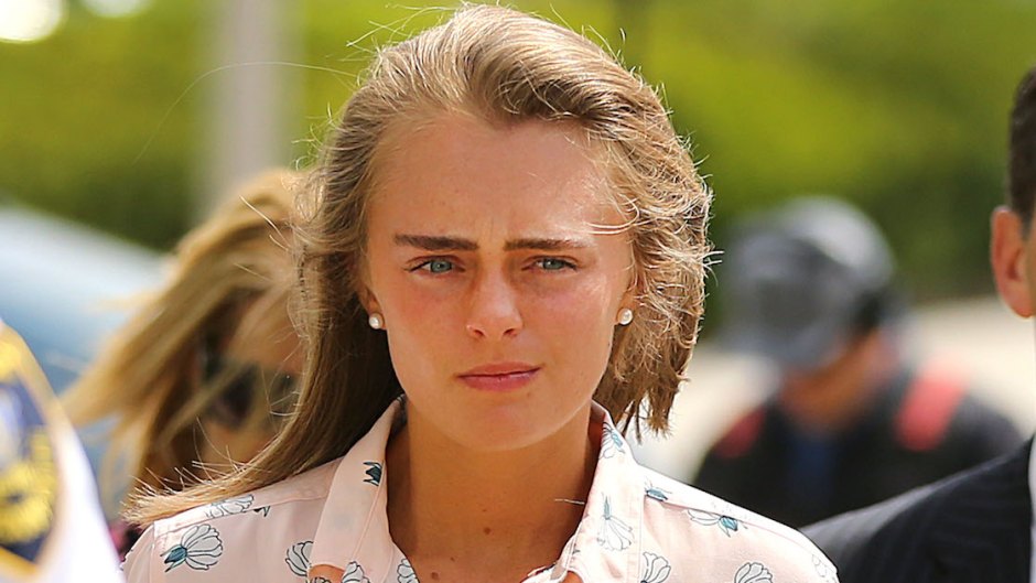 Michelle Carter Squints While Walking Into Court