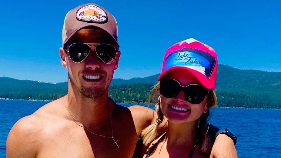 Miranda Lambert Wearing a Hat and Sunglasses on a Boat With Husband Brendan McLoughlin