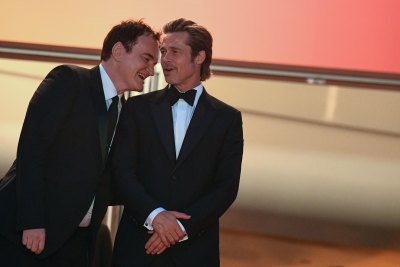 Quentin Tarantino and Brad Pitt