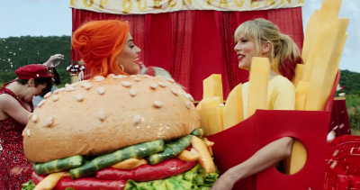 Taylor Swift and Katy Perry Wearing Costumes