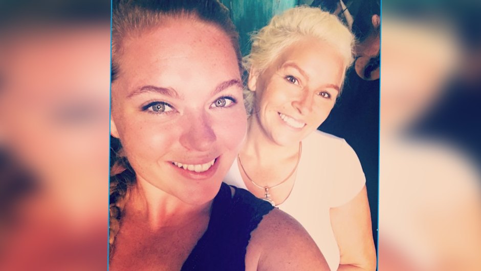 Cecily B Chapman takes a selfie with Beth Chapman.