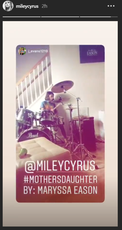 Maryssa Jenelle Evans' Step-Daughter Playing Drums 