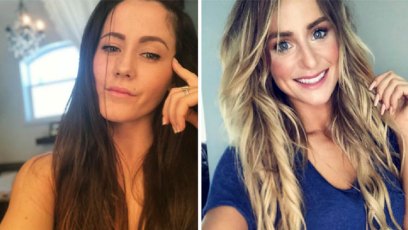 teen mom 2 star leah messer and jenelle evans smile in selfies leah claps back at jenelle