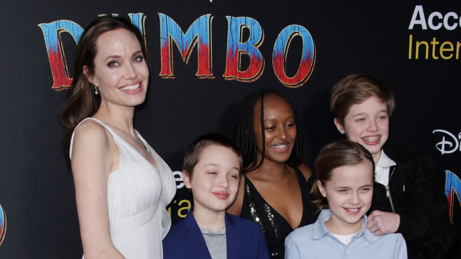 Angelina Jolie and Her Kids at An Event