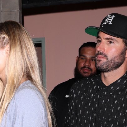 Brody Jenner Wearing a Black Outfit Walking Behind Josie Canseco