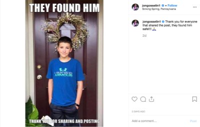 Jon Gosselin Reveals Child Who Went Missing Near His Home Has Been Found