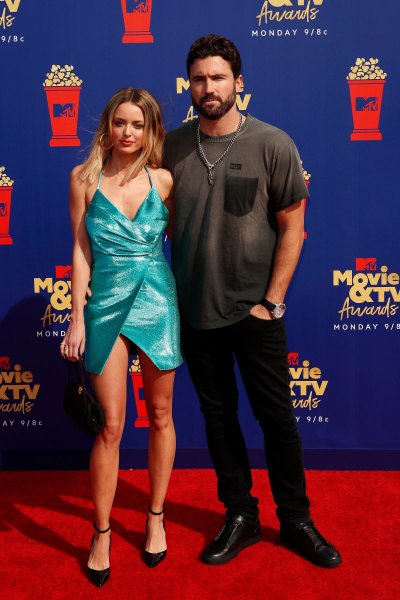 Kaitlynn Carter Wearing a Green Dress With Brody Jenner