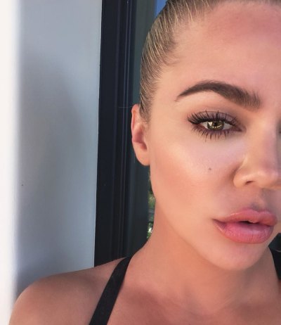 Khloé Kardashian New Selfie Lips Overdone