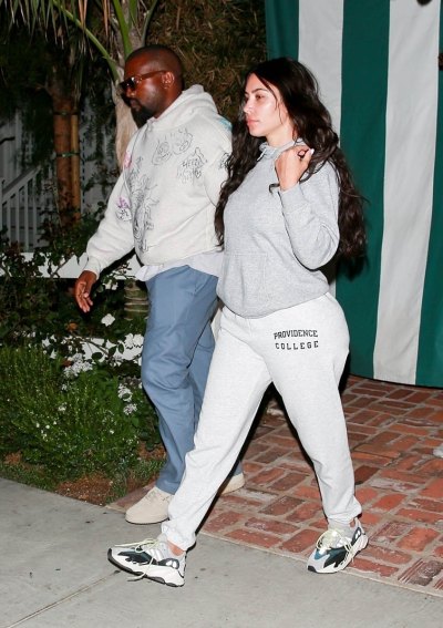 Kim Kardashian makeup free Kanye West medical brace