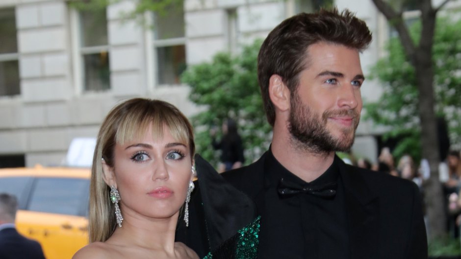 Miley Cyrus at the Met Gala With Liam Hemsworth Wearing a Black Tuxedo