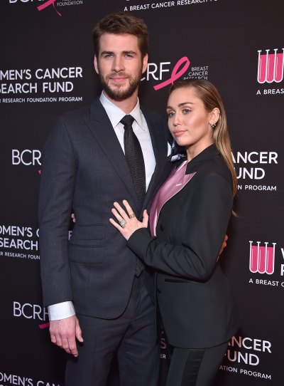 Miley Cyrus and Liam Hemsworth Wearing Black Outfits