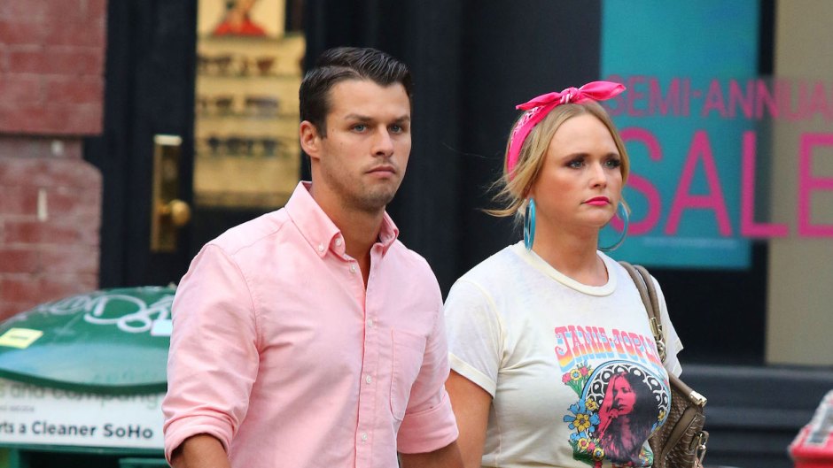 Miranda Lambert With Husband Brendan McLoughlin Wearing a Pink Shirt In NYC