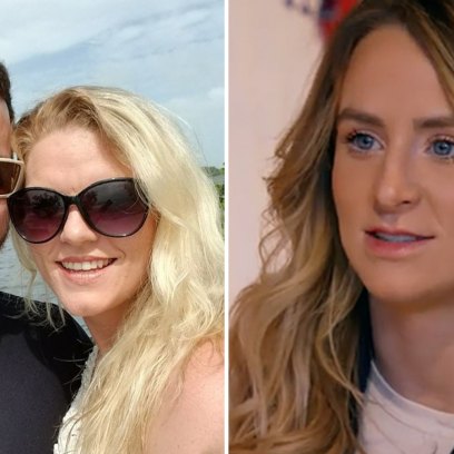 Victoria and Domenick Outdoors Wearing Sunglasses Smiling Split of Leah Messer