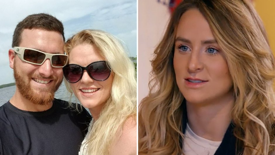 Victoria and Domenick Outdoors Wearing Sunglasses Smiling Split of Leah Messer