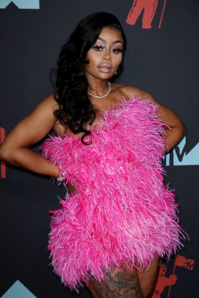 blac chyna in a pink dress at the vmas