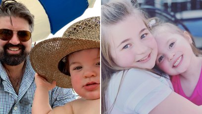 Side-by-Side Photos of Andrew Glennon with Son James and Leah Shirley with Sister Emmy