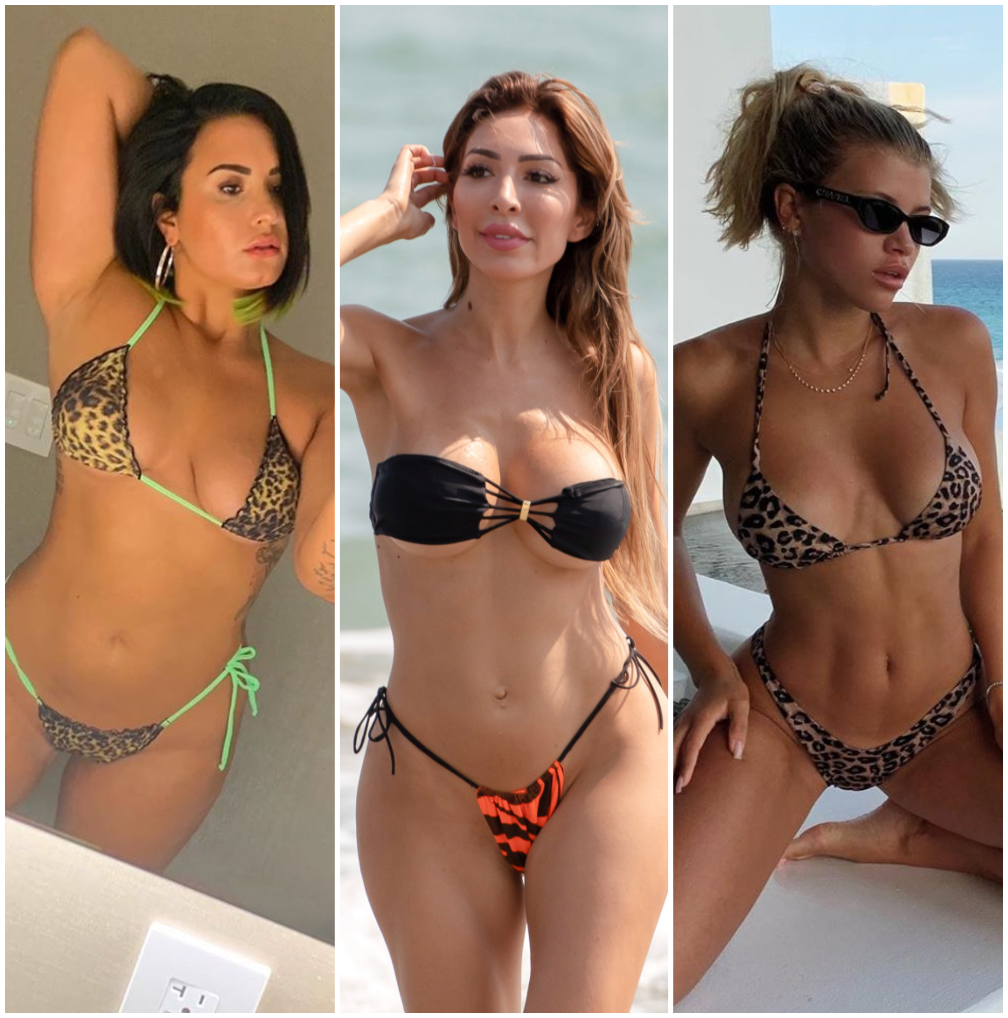 Pelagic scramble Complex Sexy Bikini Photos of Celebrities From Summer: Demi Lovato and More