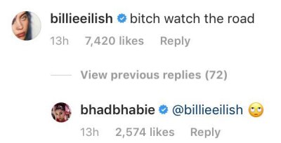 Billie Eilish Slams Danielle Bregoli Taking Video While Driving