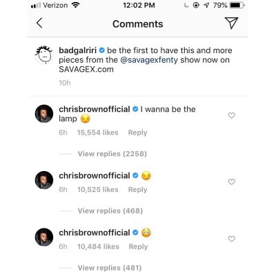 Chris Brown Leaves Thirsty Comments on Ex Rihanna Sexy Instagram Pic