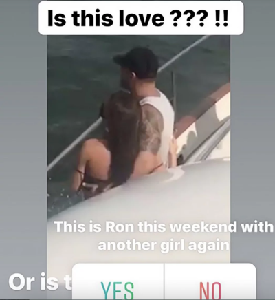 Ronnie Ortiz-Magro on a Boat With a Mystery Woman