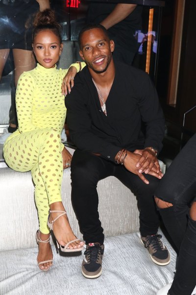 Karrueche Tran Tran & Victor Cruz at the The Legendary Night's Tour After Party, New York