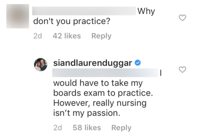 Lauren Swanson Says Nursing Isn't Her Passion