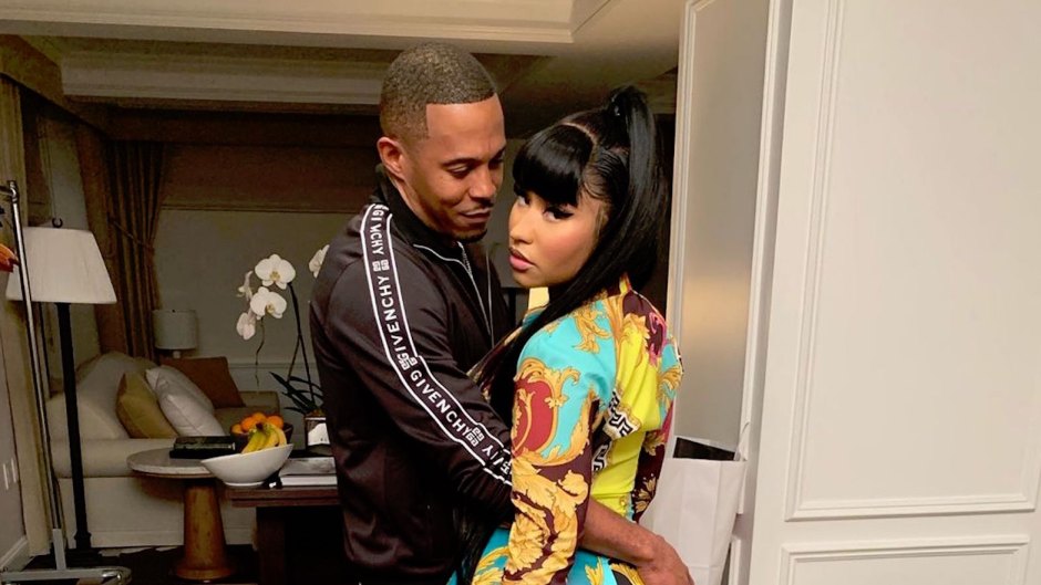 Nicki Minaj Wearing a Colored Outfit With Kenneth Petty Grabbing Her Butt