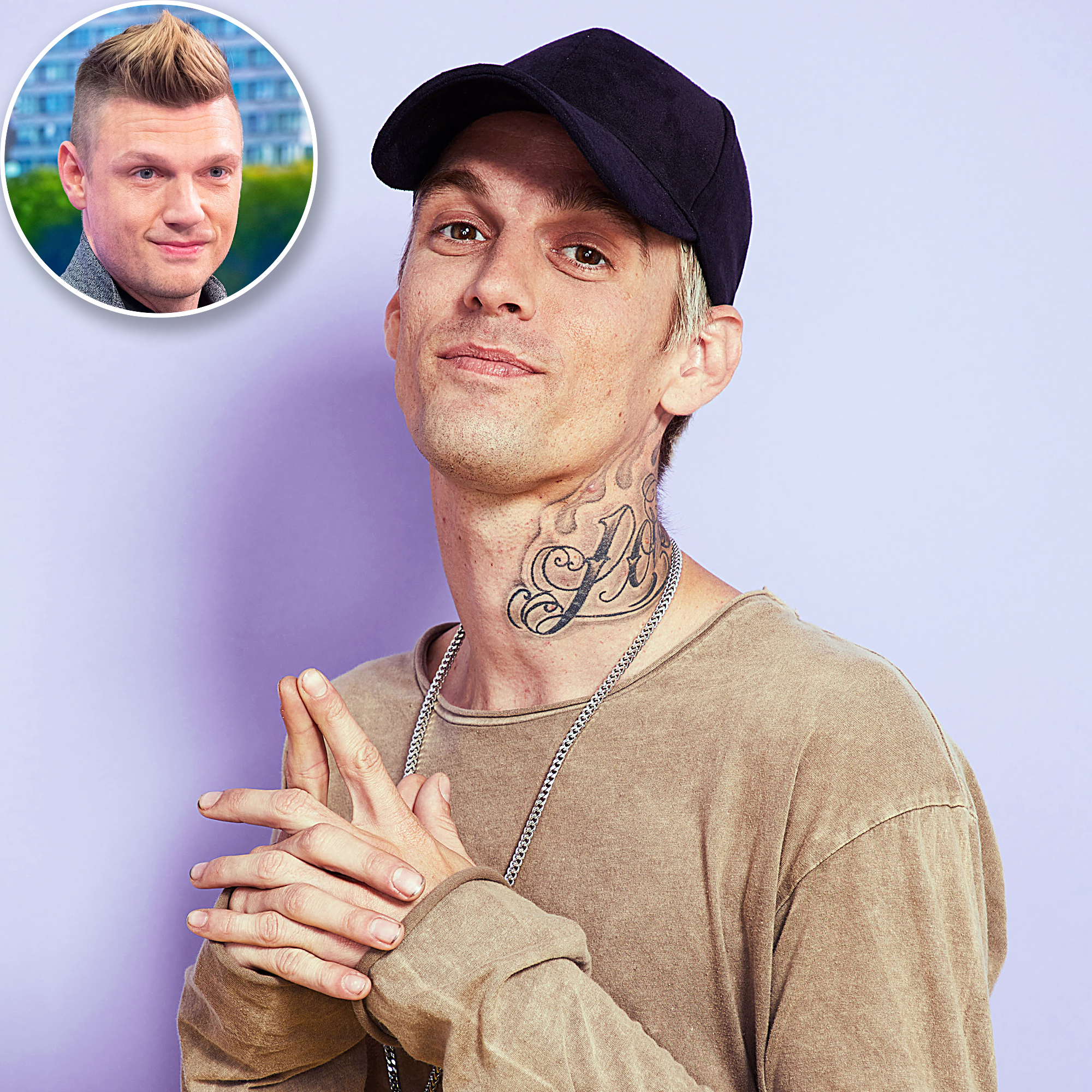 Aaron Carter BLASTS Justin Bieber  Debuts Extended Face Tattoo  Perez  Hilton