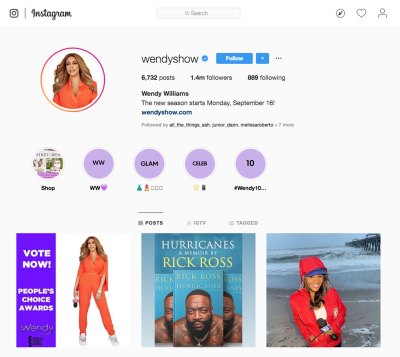 Wendy Williams wipes ‘wife’ from her Instagram page