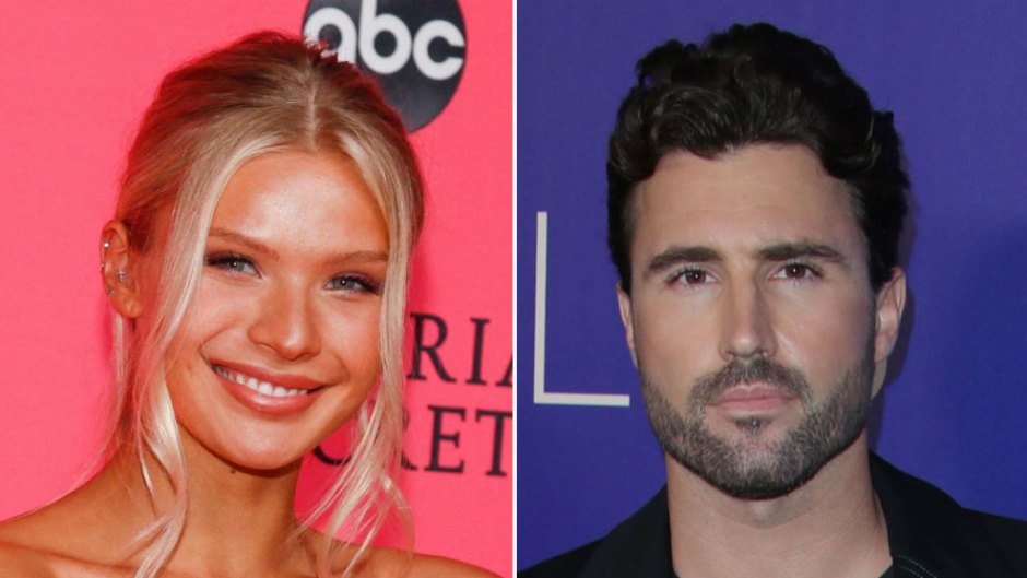josie canseco wears a light gray dress with butterfiles, brody jenner wore a black graphic t shirt under a black blazer brody jenner's girlfriend josie canseco shares pda photo on instagram