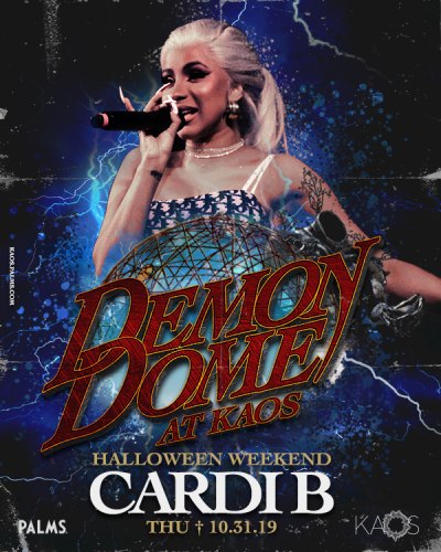 cardi b to perform on halloween at kaos dome