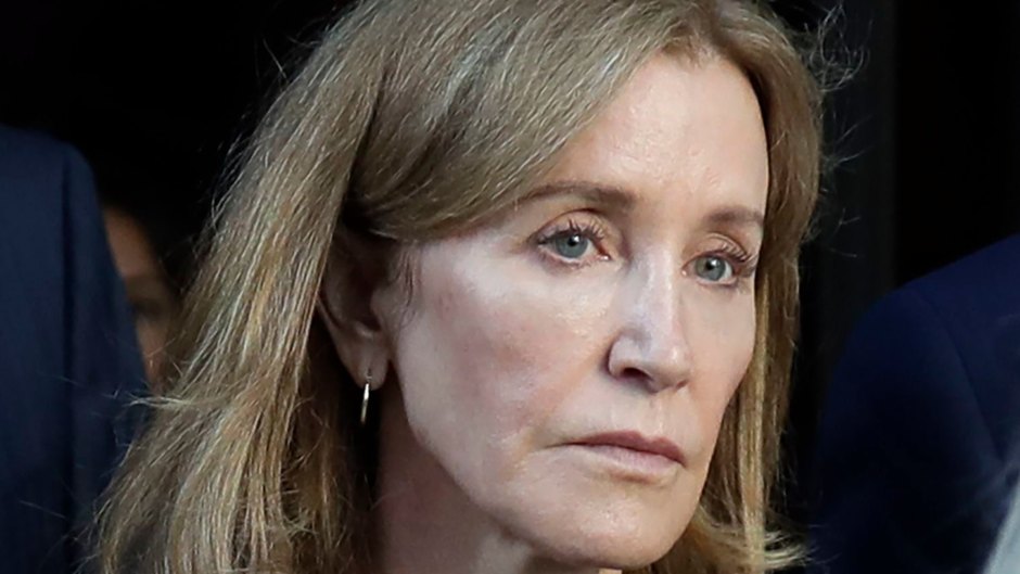 actress felicity huffman leaves court room after receiving 14 day prison sentence in college admissions scandal