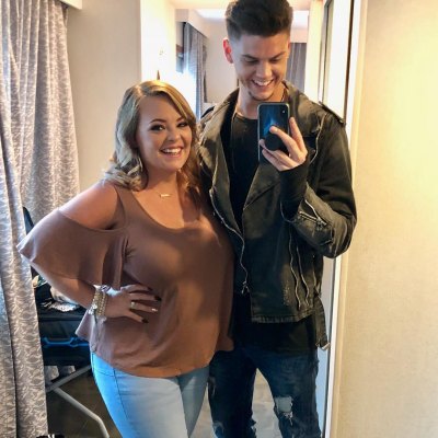 teen mom og stars catelynn and tyler post for a cute selfie in a mirror