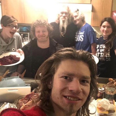 Bear Brown Takes Selfie with Family