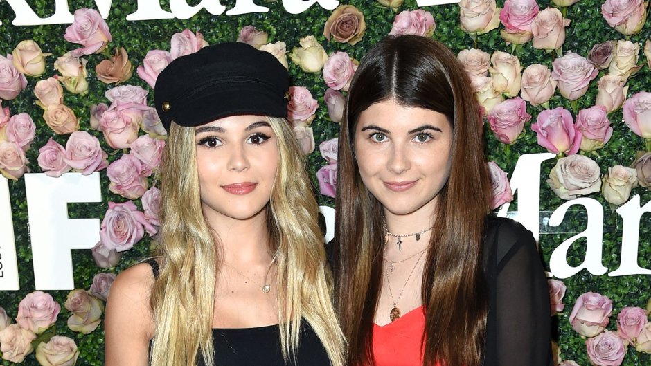 Olivia Jade Wearing a Black Outfit With Her Sister Bella giannulli Wearing Red