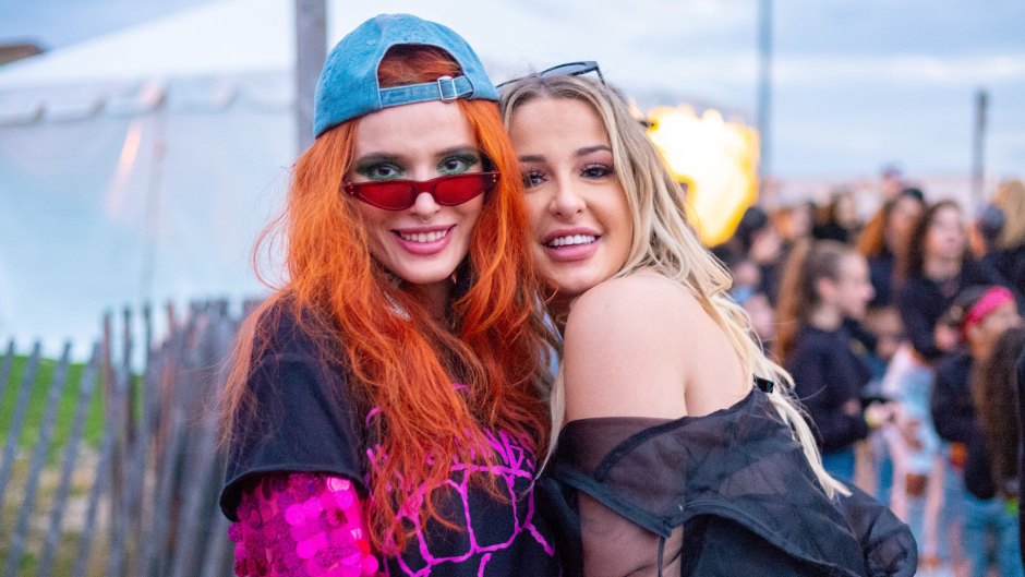 Bella Thorne and Tana Mongeau Pose at Music Concert