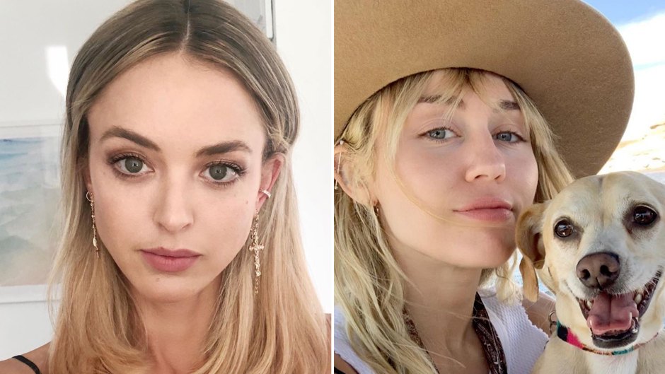 Side-by-Side Kaitlynn Carter and Miley Cyrus Selfies