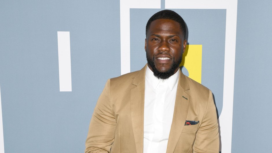 Kevin Hart Wearing a Beige Jacket and Suit at an Event