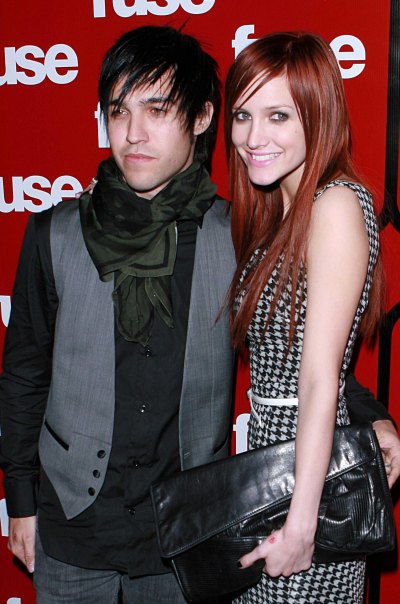 Ashlee Simpson Wearing a Dress With Pete Wentz