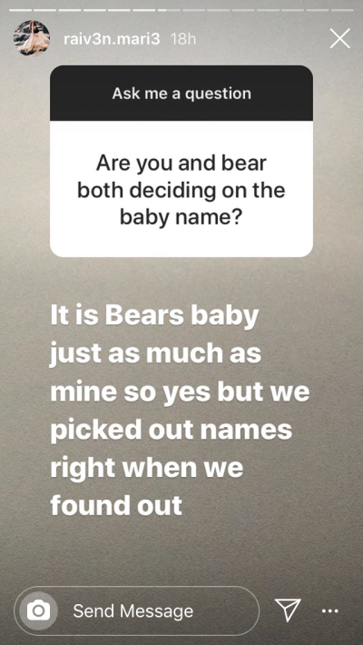 Raiven and Bear Brown Have Picked Baby Names