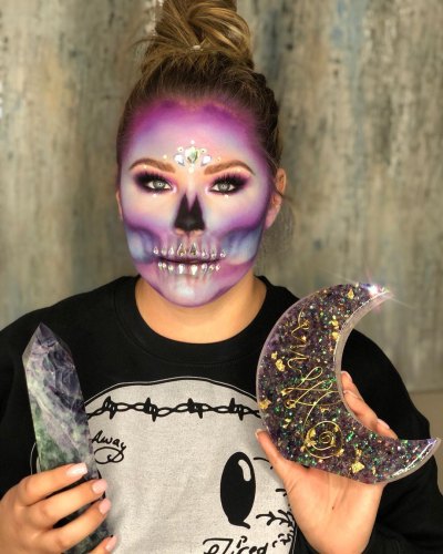 Teen Mom 2 Kailyn Lowry Debuts Gorgeous Crystal Skeleton Makeup Look