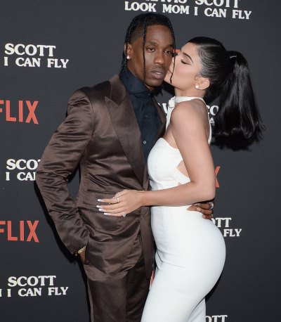 Travis Scott and Kylie Jenner Kissing at Netflix Premiere
