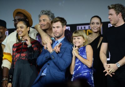 Angelina Jolie With Richard Madden at Comic-Con