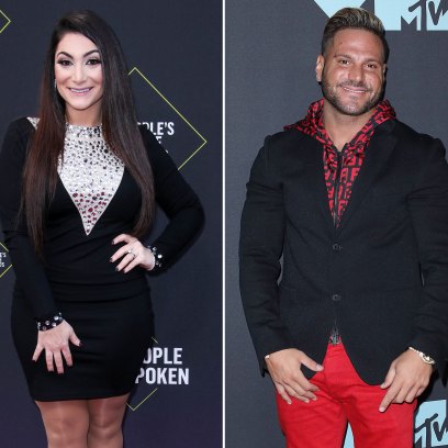 Side-by-Side Photos of Deena Cortese and Ronnie Ortiz-Magro